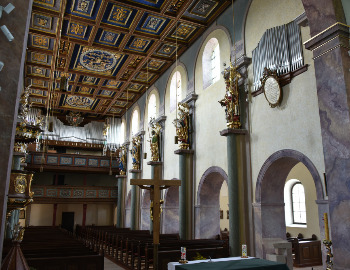 Orgel
der Pfarrkirche von Obertrum - 1935 Dreher und Flamm