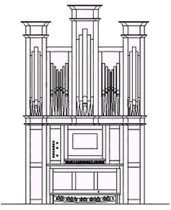 Orgel für das
Oratorium des Franziskanerklosters Salzburg